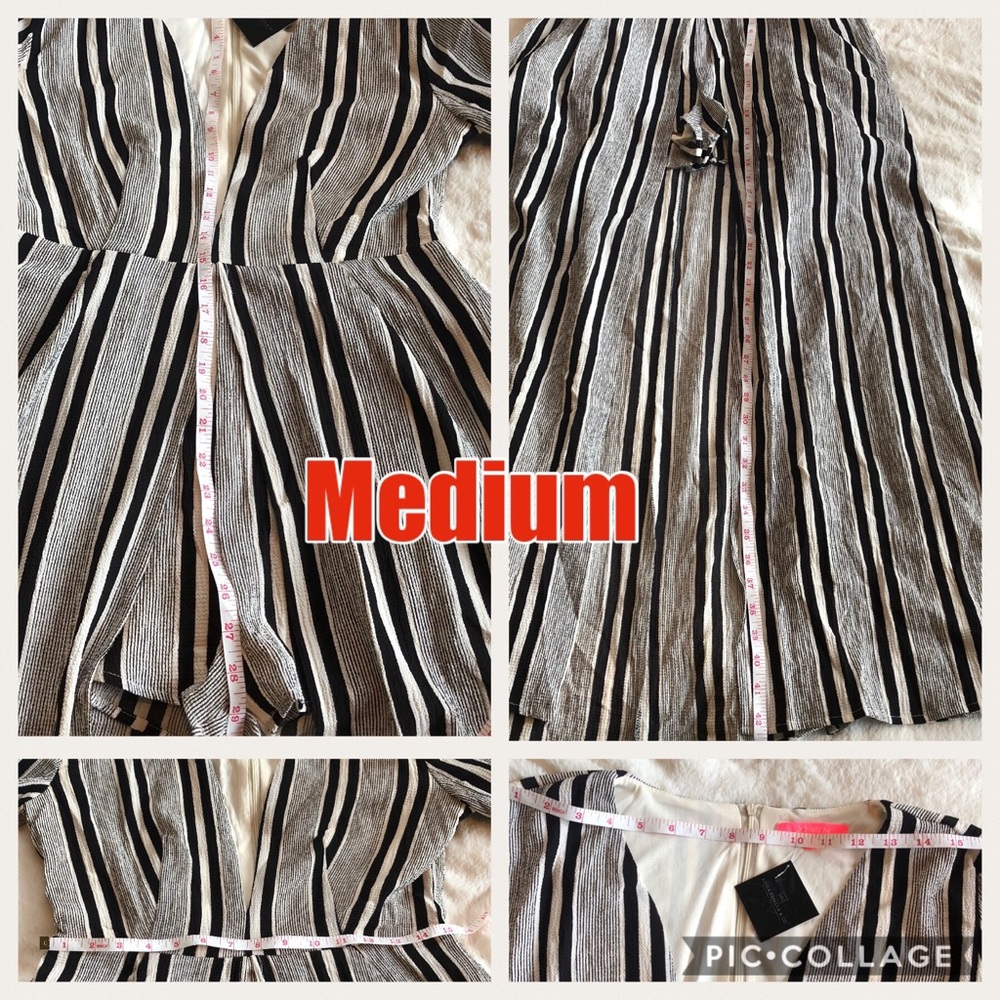 HOST PICK ❤️❤️ NWT-Black & Ivory Romper Maxi - Picture 6 of 7